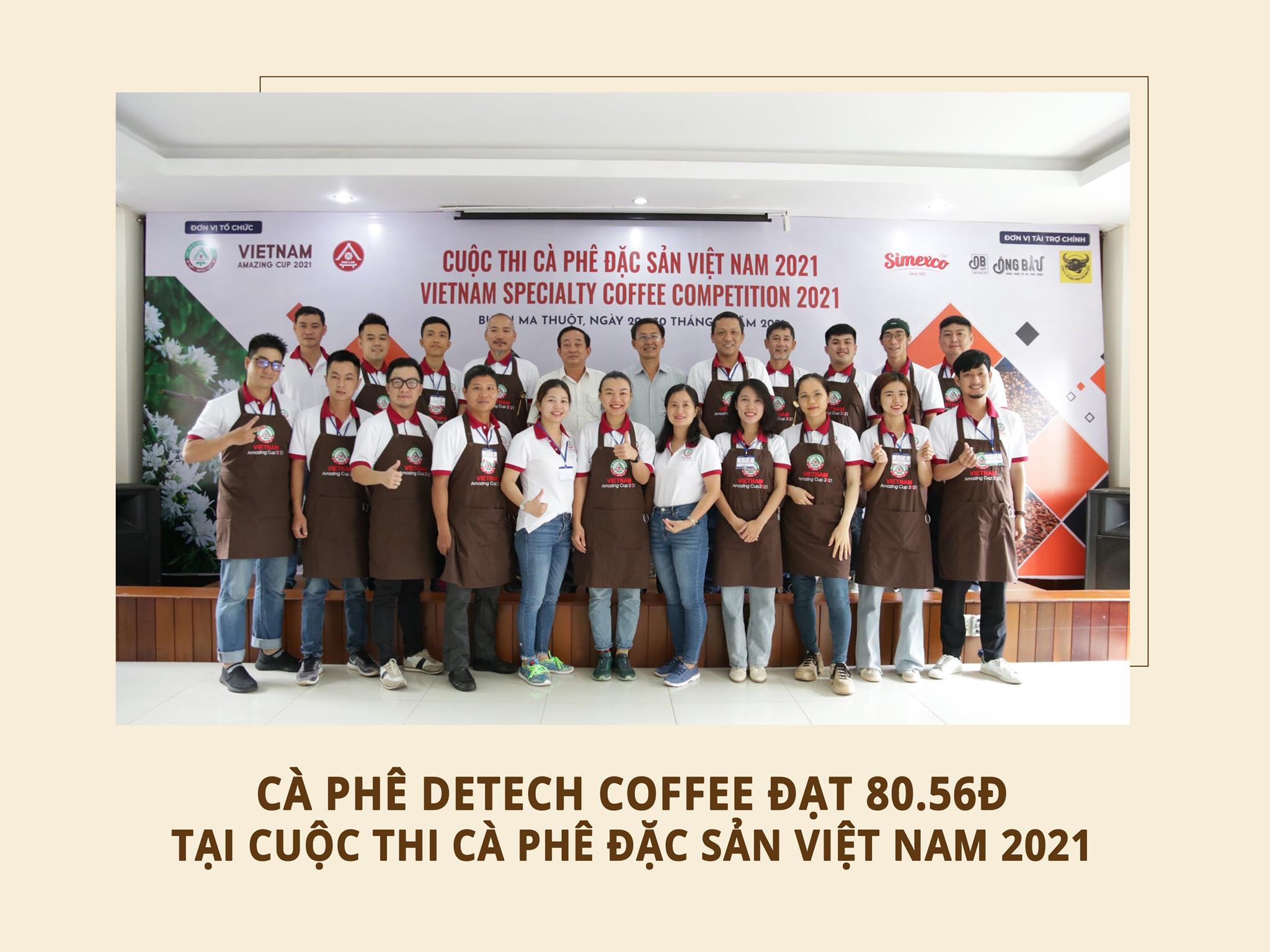 Cà phê Detech Coffee chính thức được công nhận là cà phê đặc sản