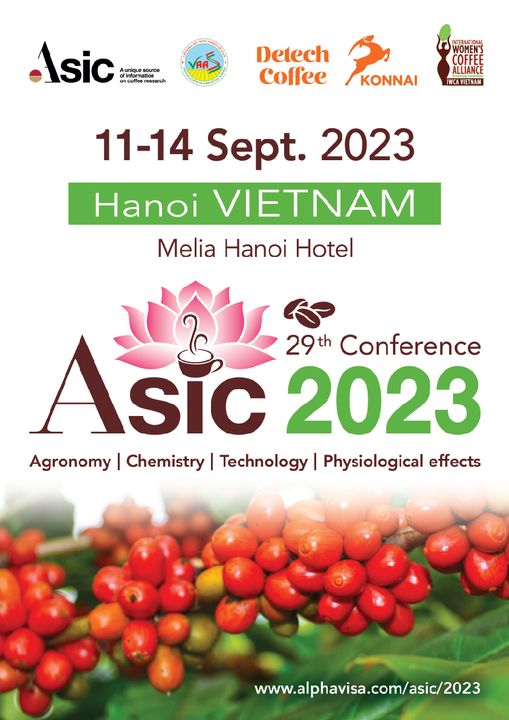 Tham dự Hội thảo Quốc tế Ngành hàng Cà phê lần thứ 29 – ASIC 2023